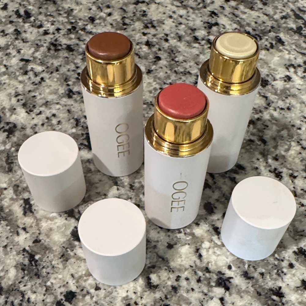 OGEE Stick Set - Brown, Pink, Cream Face contour